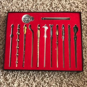 Metal harry potter wand collection